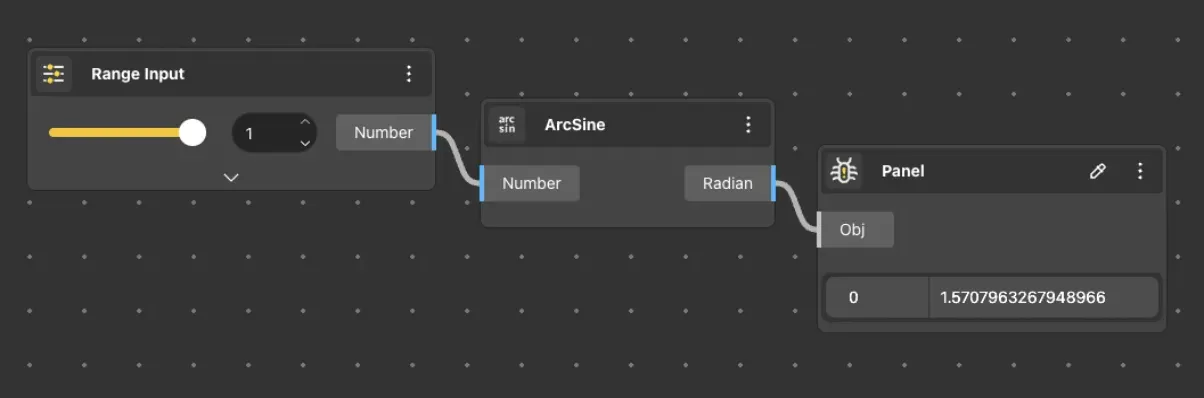 ArcSine usage