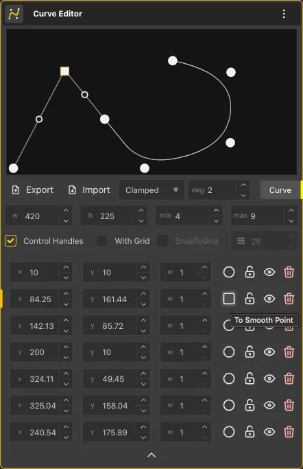 Curve Editor Smooth