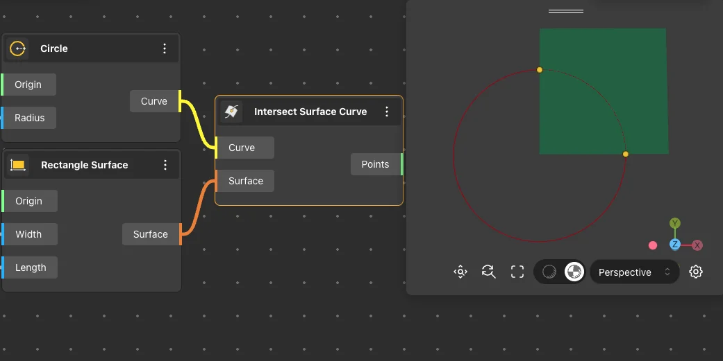 Intersect Surface Curve
