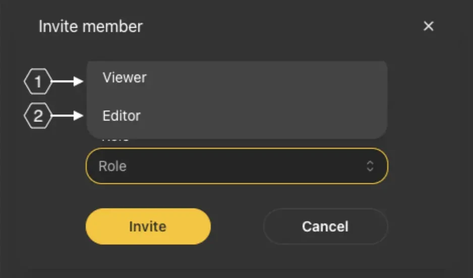 Choosing a member role