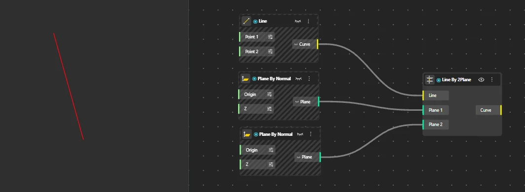 Line by 2 Planes example