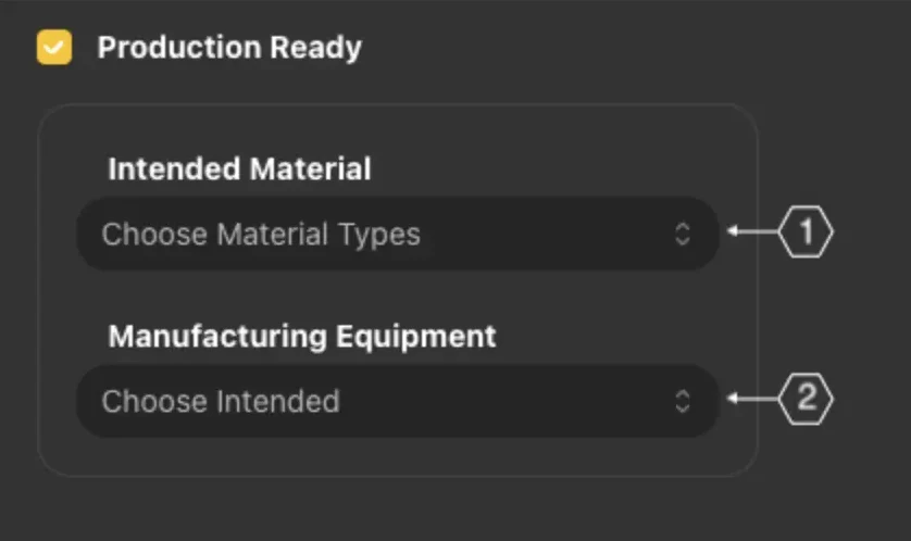Production Ready toggle