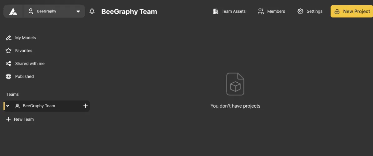 Inside a team space