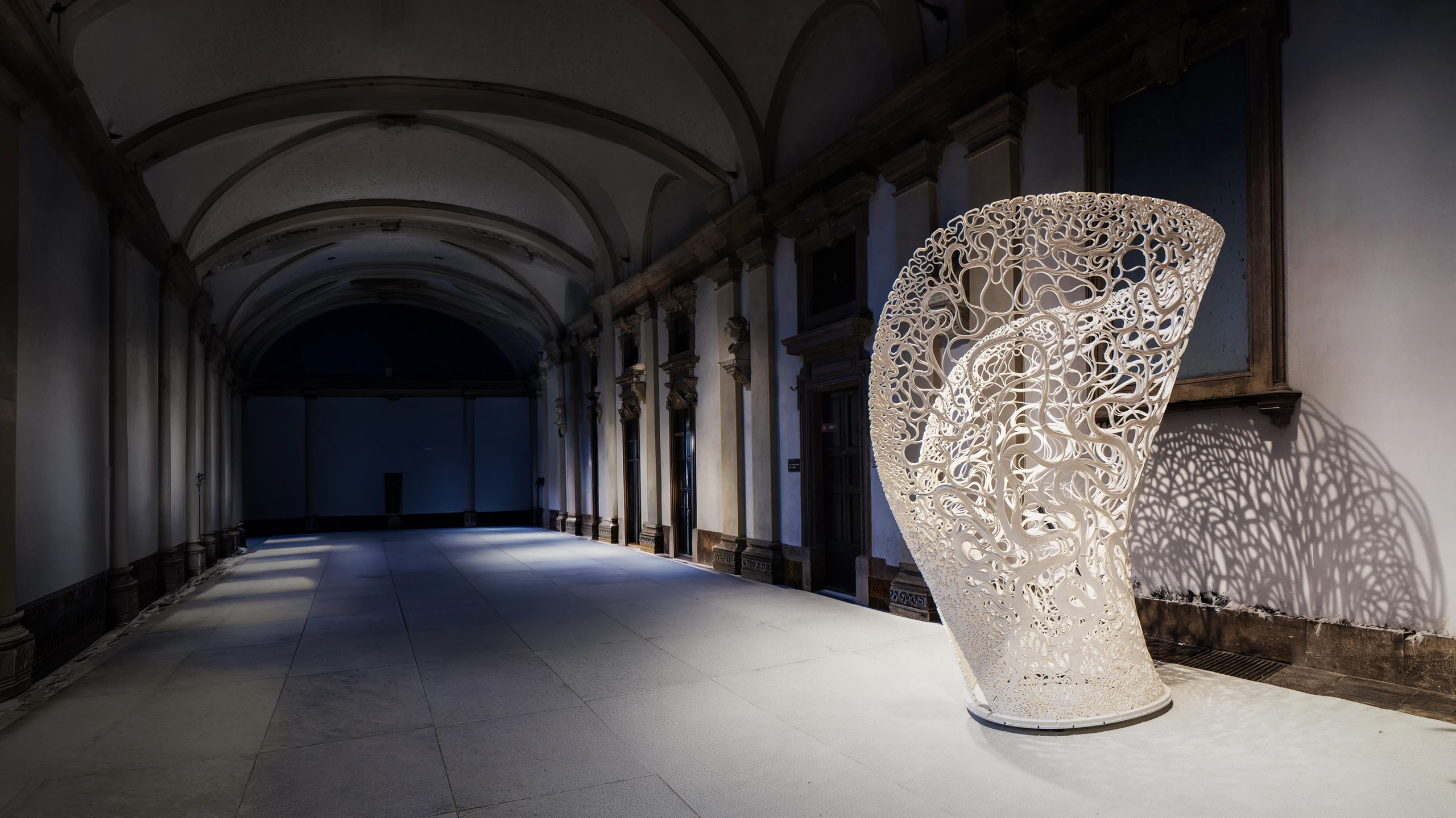 Thallus - 4-metre installation 3D-printed as one continuous robotic extrusion path