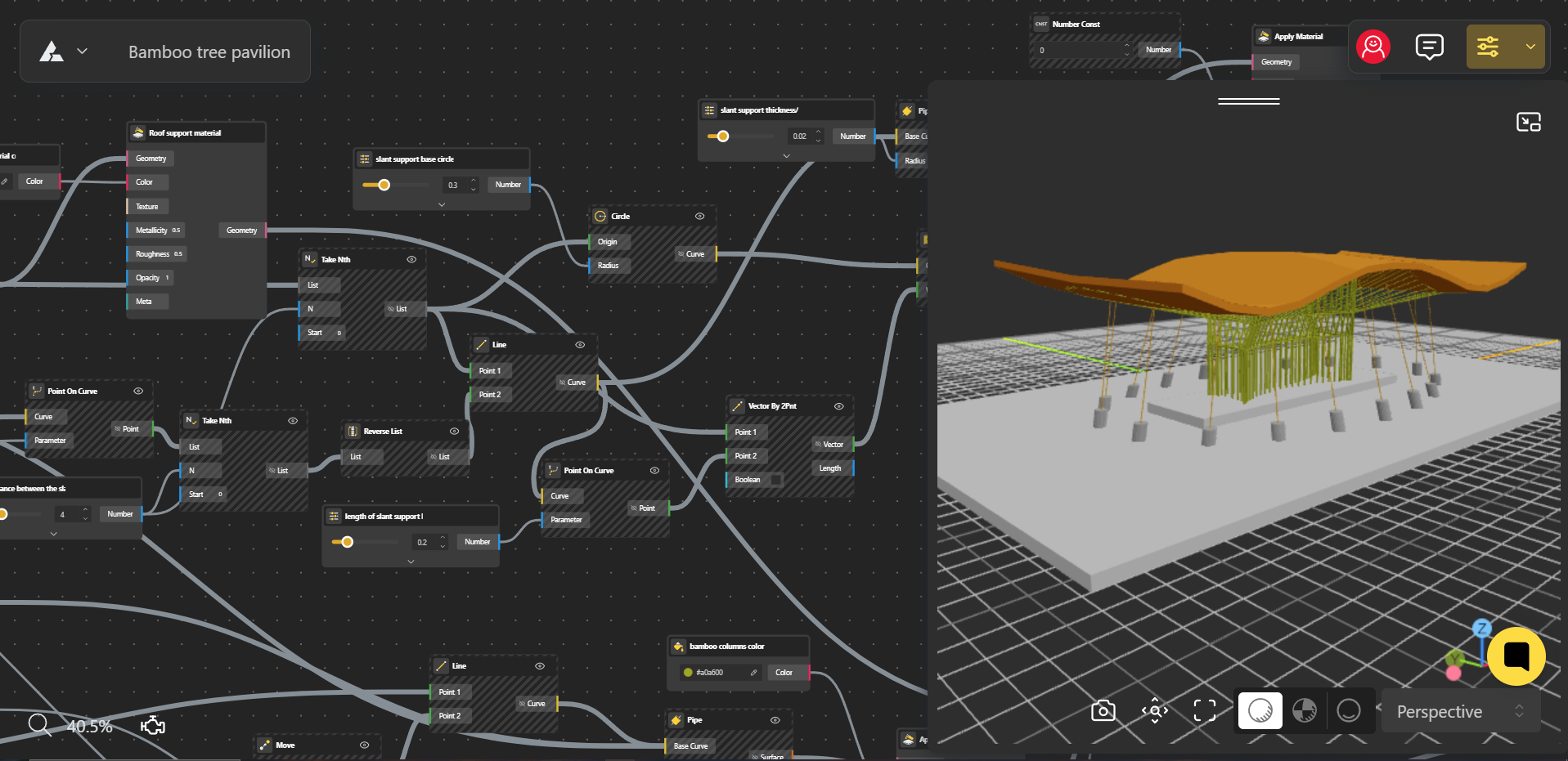 Visual programming interface demo
